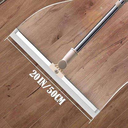 20 inch Wiper - 50 Inch Magic Broom Silicon Floor Wiper 180 Degree Rotating Squeegee Broom